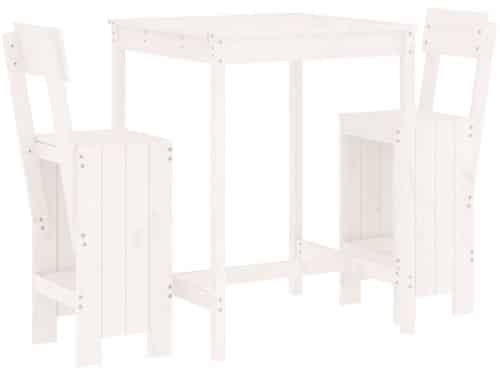 vidaXL Tuinbarset - Tuinbarsets - Tuinset - Eethoek - 3-delige