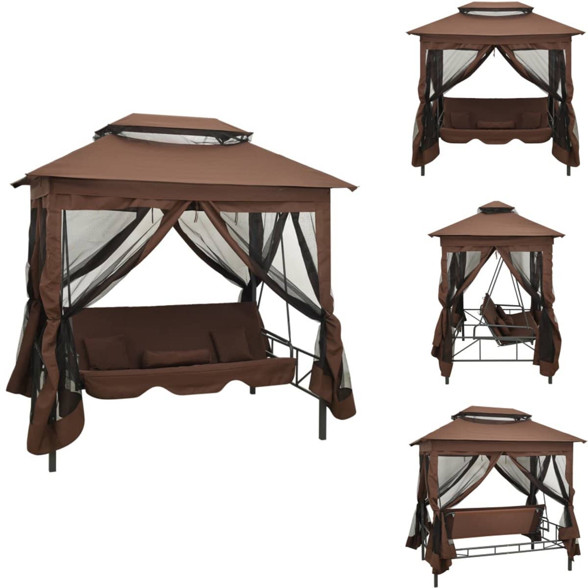 vidaXL Tuinschommelstoel – Tuinschommelstoelen – Buitenschommelstoel – Buitenschommelstoelen – Schommelbank