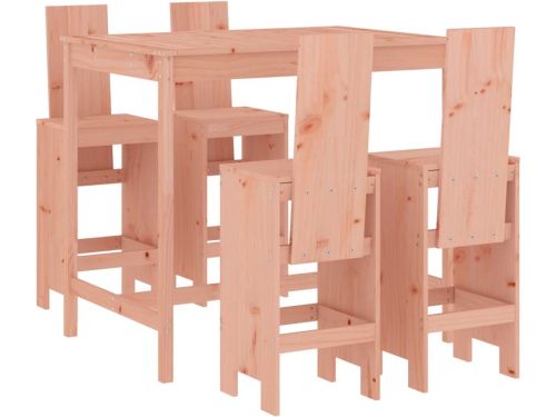 vidaXL Tuinset - 5-Delig - Massief Douglashout Houten Barset