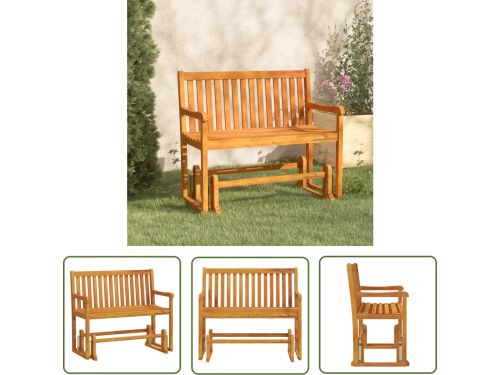 vidaXL Tuinset - Schommelbank - Schommelbank 110 cm massief acaciahout