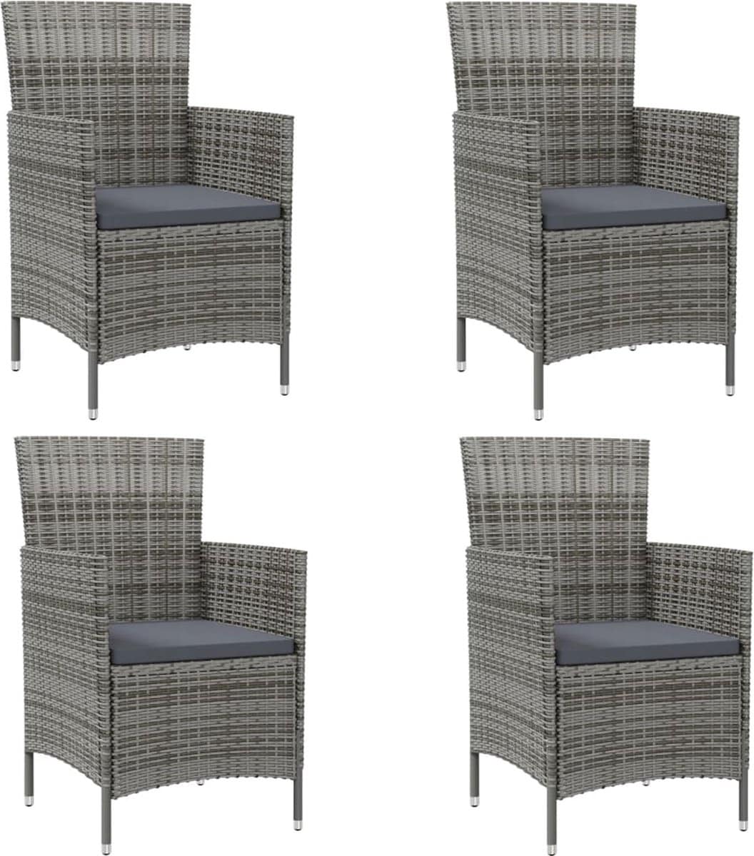 vidaxl tuinstoelen 4 st met