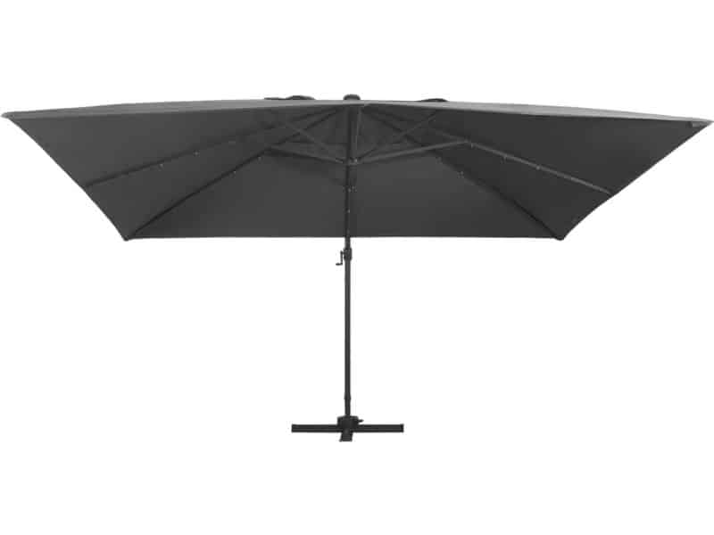 vidaXL Zweefparasol - LED - Aluminium - 400x300 cm Hangende