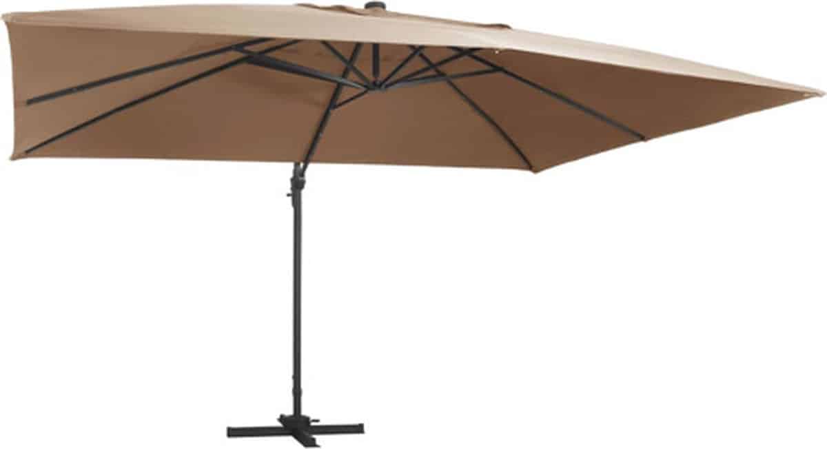 vidaxl zweefparasol met led en
