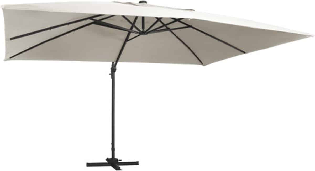 vidaxl zweefparasol met led en