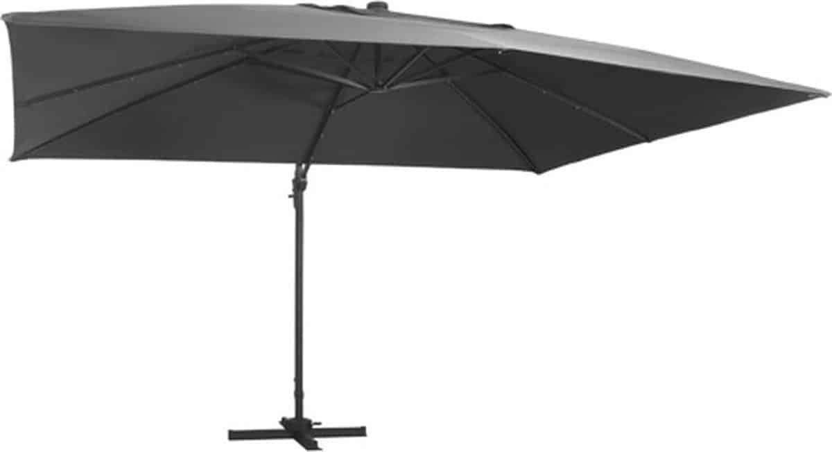 vidaxl zweefparasol met led en