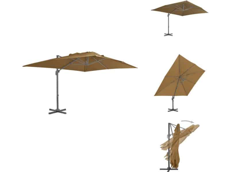 vidaXL Zweefparasol - Zweefparasols - Parasol - Tuinparasol - Zweefparasol