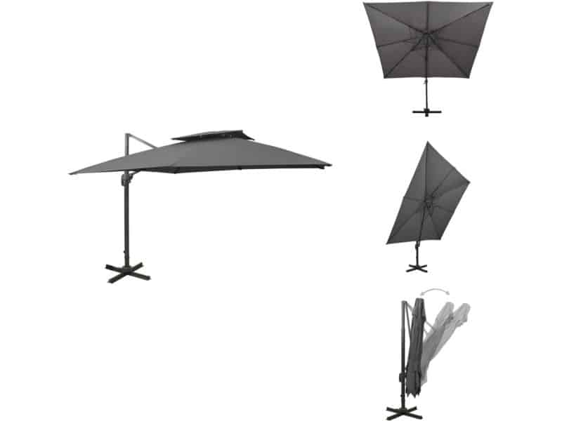 vidaXL Zweefparasol - Zweefparasols - Parasol - Tuinparasol - Zweefparasol