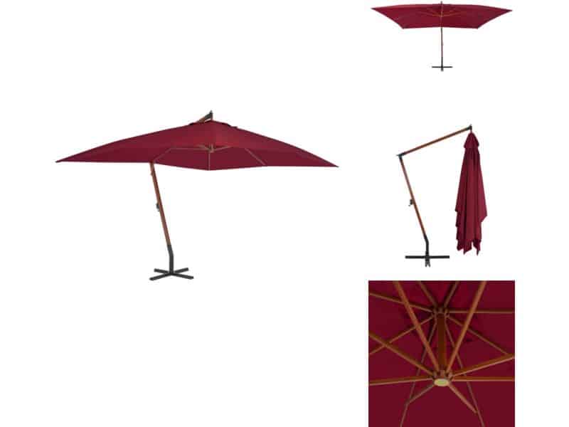 vidaXL Zweefparasol - Zweefparasols - Tuinparasol - Balkon Parasol