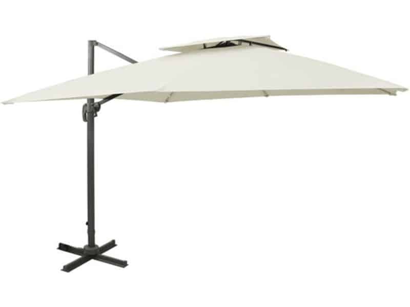 vidaXL - Zwevende - parasol - met - dubbele