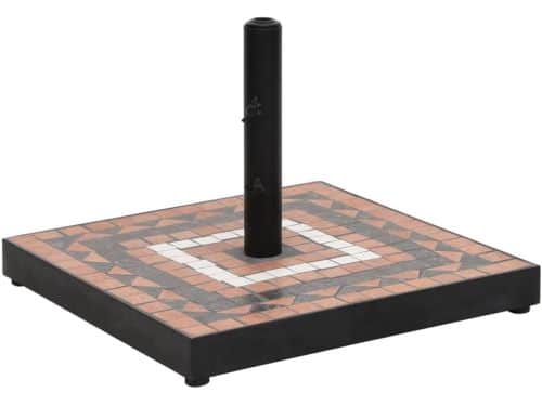 Vierkante parasolvoet 12 kg voor stevige bevestiging