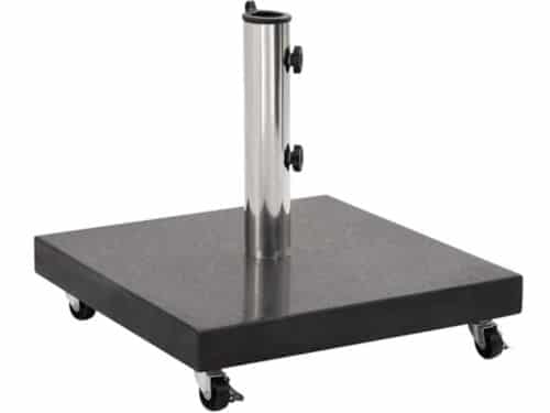 Vierkante Parasolvoet 30 kg - Stabiele Granieten Parasolstandaard met Wielen