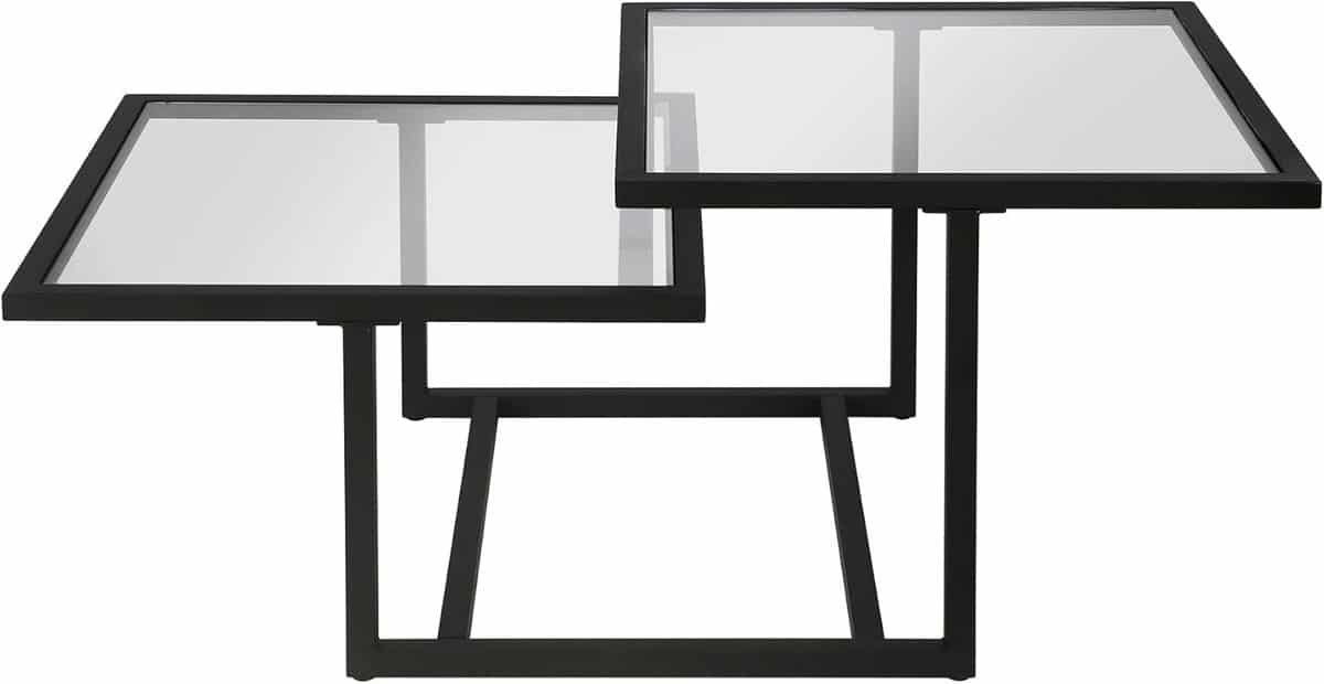 vierkante salontafel zwart brons 43 inch moderne bijzettafel woonkamer