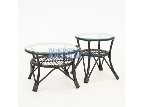 Vita Lester bijzettafel set zwart