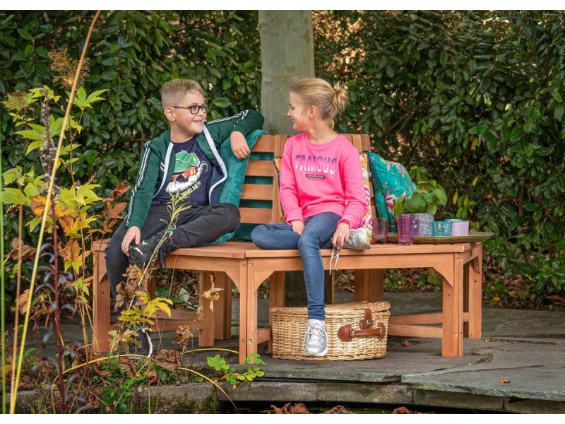 VKT Tuinbank Hardhouten boombank, Binnen-/buitendiameter: 69/185 cm, Zithoogte 46 cm