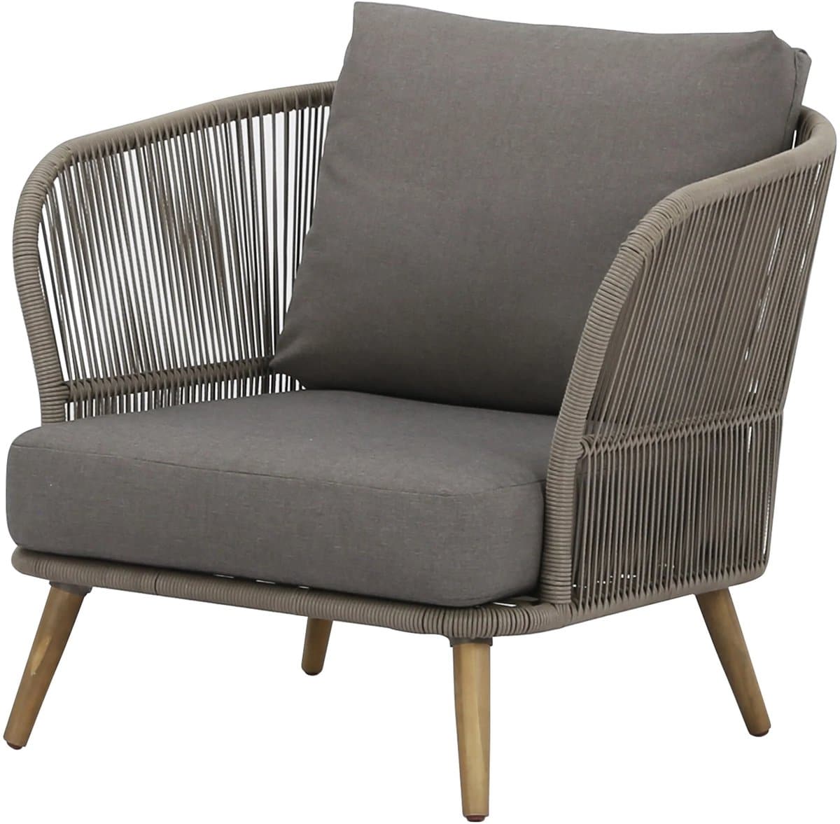 volterra lounge tuinstoel licht bruin wicker