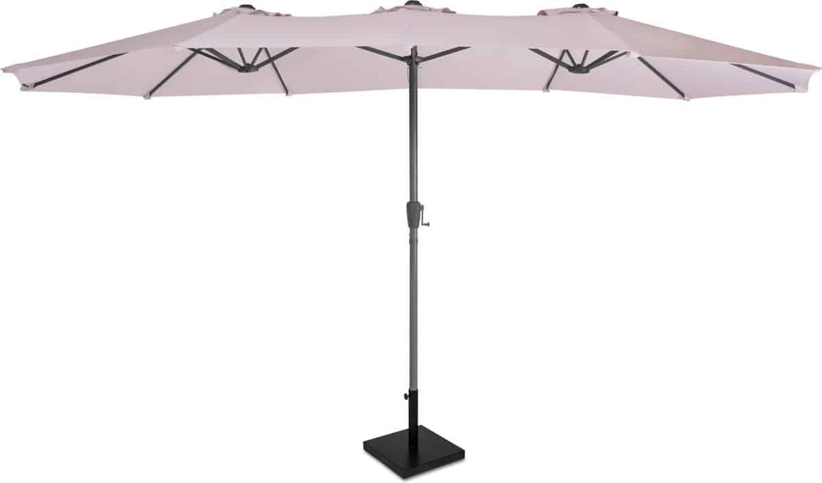vonroc premium parasol iseo 460x270cm dubbele parasol