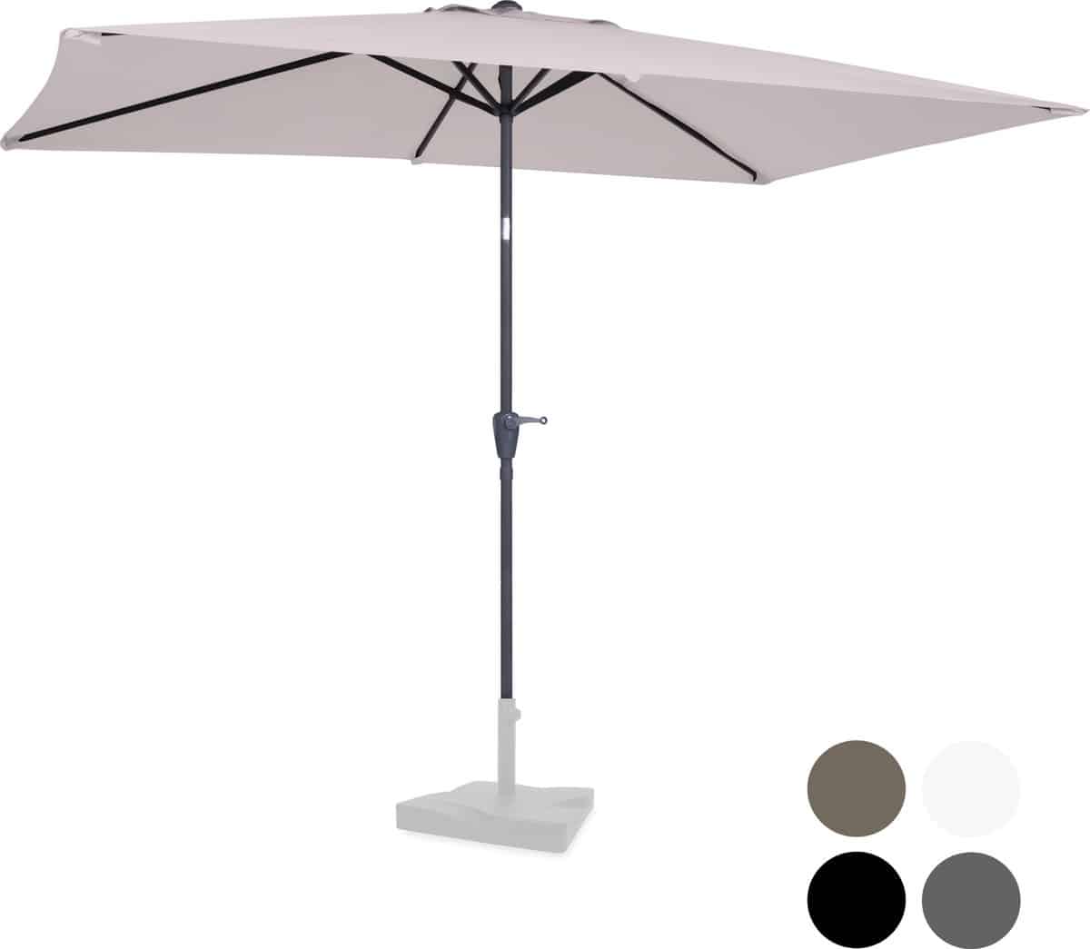vonroc premium parasol rapallo 200x300cm duurzame parasol kantelbaar
