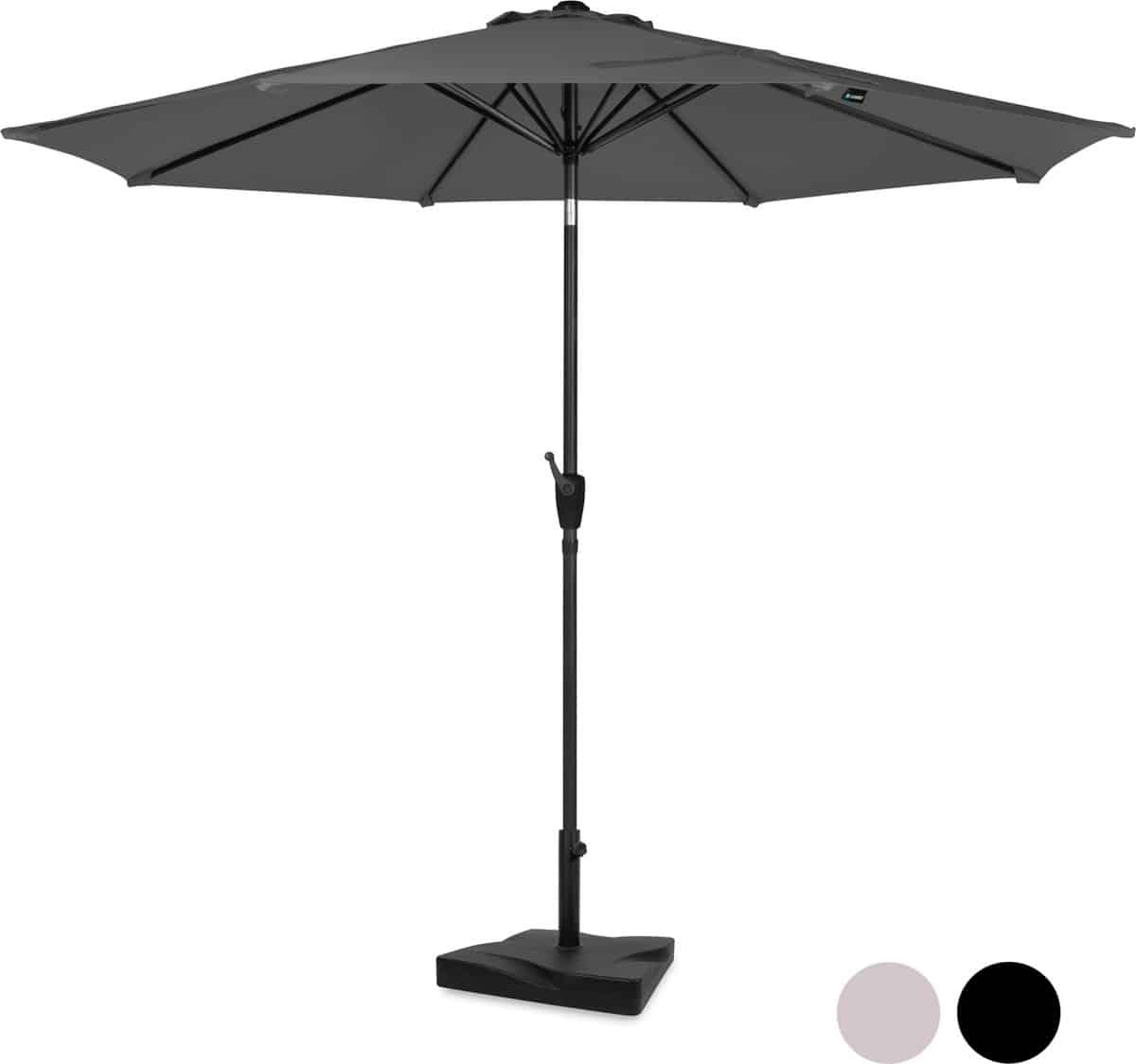 vonroc premium stokparasol recanati Ø300cm incl. parasolvoet & beschermhoes