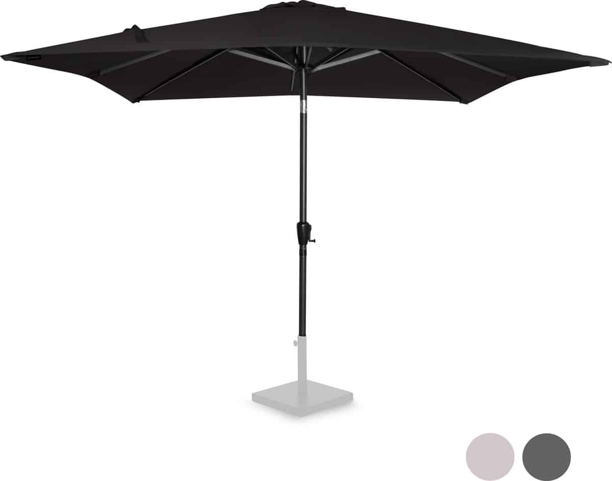 vonroc premium stokparasol rosolina 280x280cm incl. beschermhoes vierkante