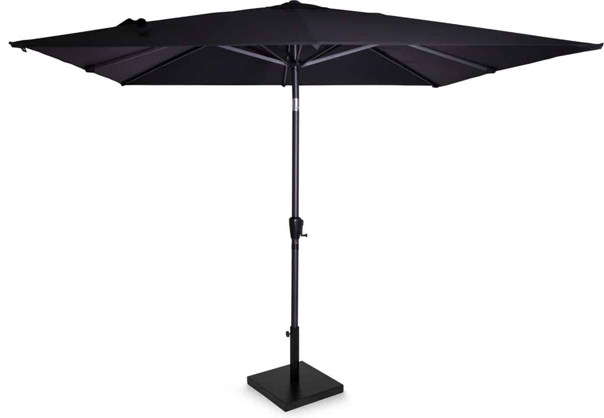 vonroc premium stokparasol rosolina 280x280cm incl. parasolvoet & beschermhoes