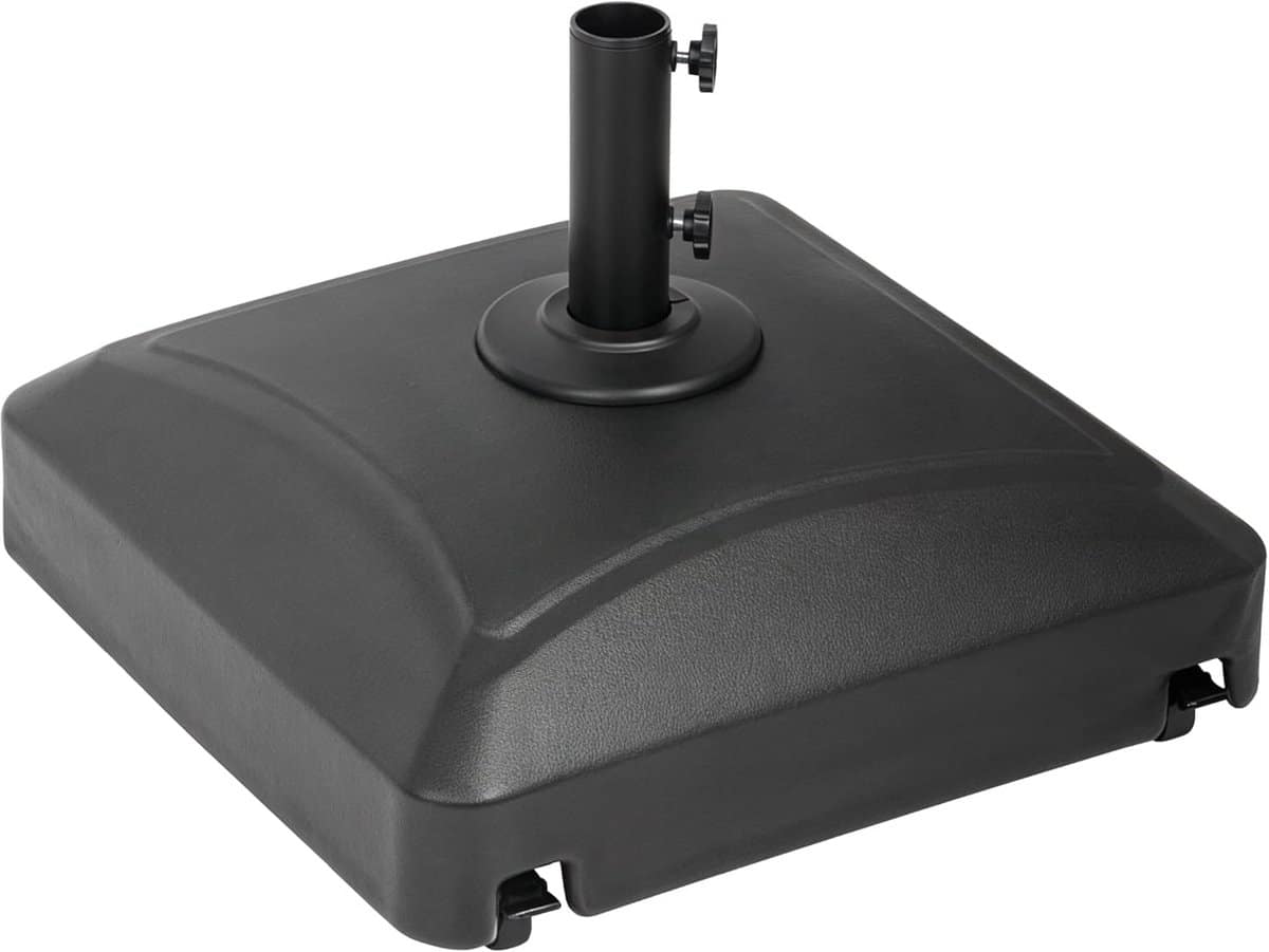 vulbare parasolvoet 56,7 kg met wielen zware vierkante standaard