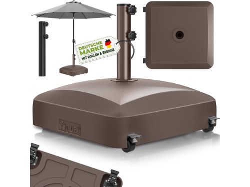 Vulbare Parasolvoet met Wielen en Remmen voor Grote Parasols (Ø