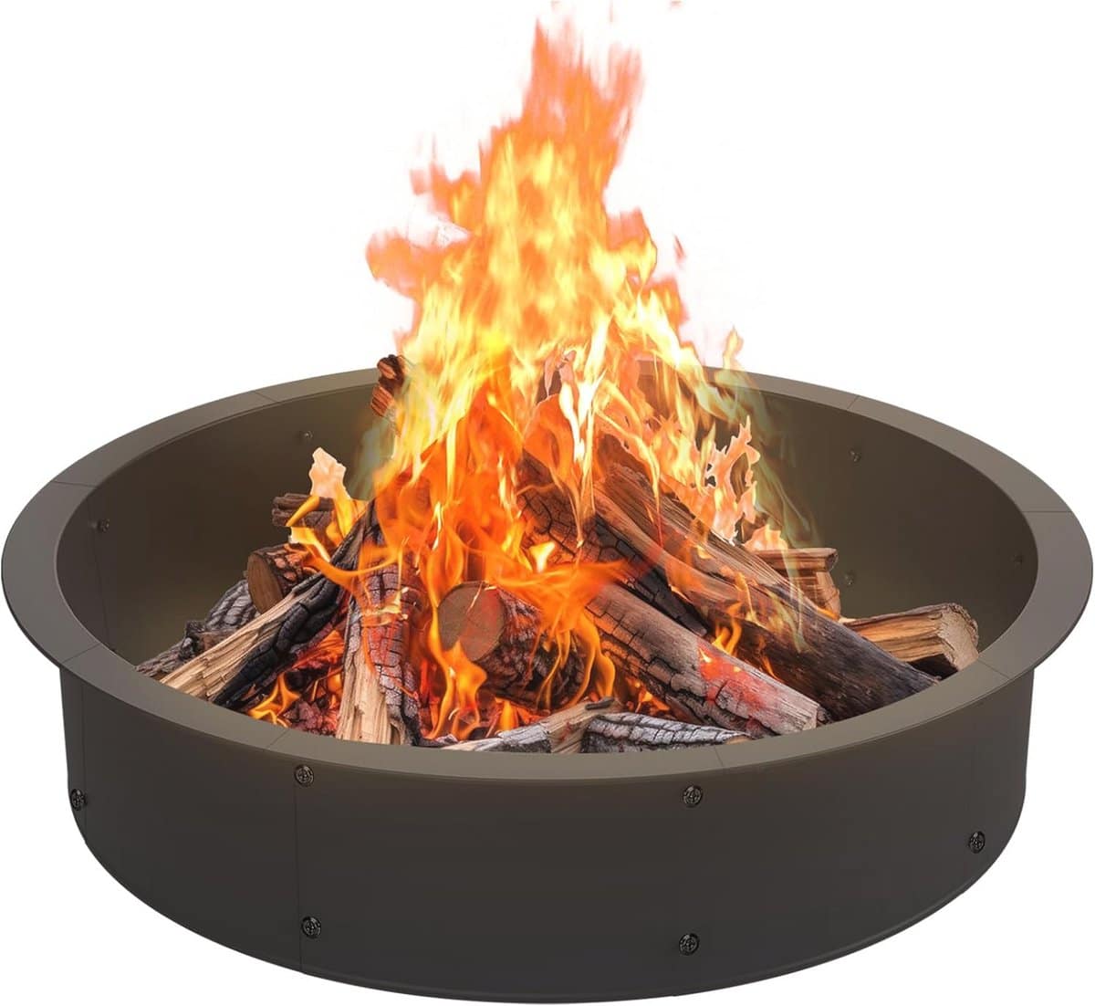 vuurkorfring 95 cm voor buiten zware metaalstalen verbranding insteek