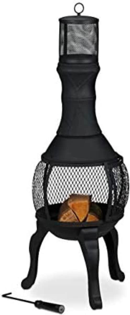 vuurton tuinoven 38 x 38 x 113 cm