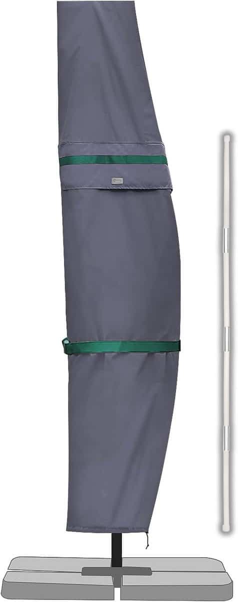 waterafstotende parasolhoes met stang 1 stuk polyester