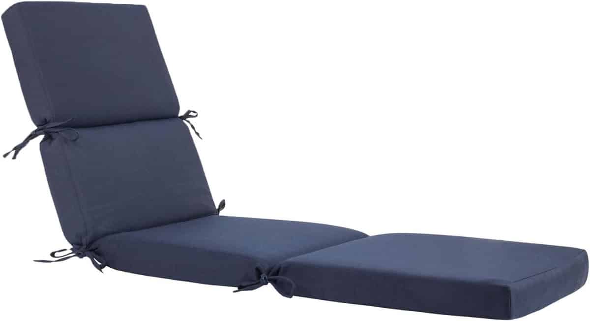 waterbestendig ligstoelkussen 188cm opvouwbaar loungestoelkussen voor buiten en patio