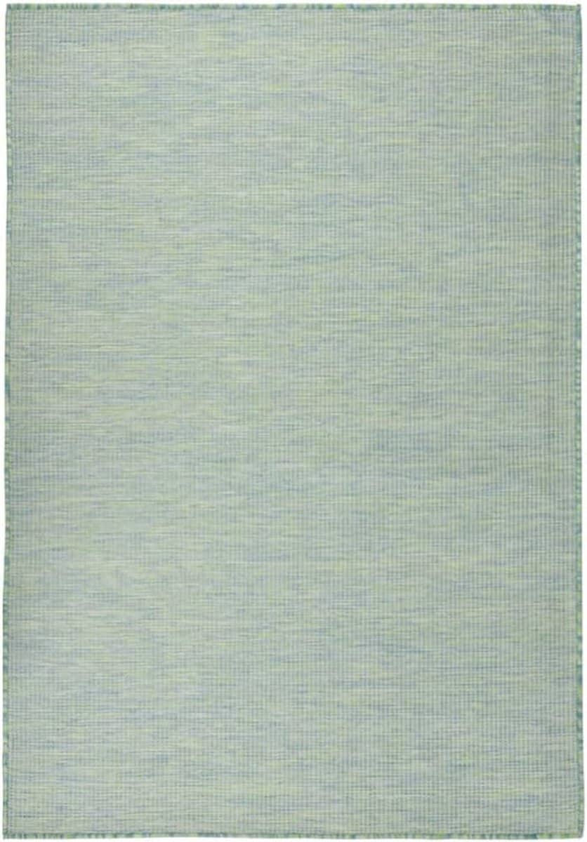waterdicht tuinkleed platte weef 160×230 cm turquoise buitenkleed