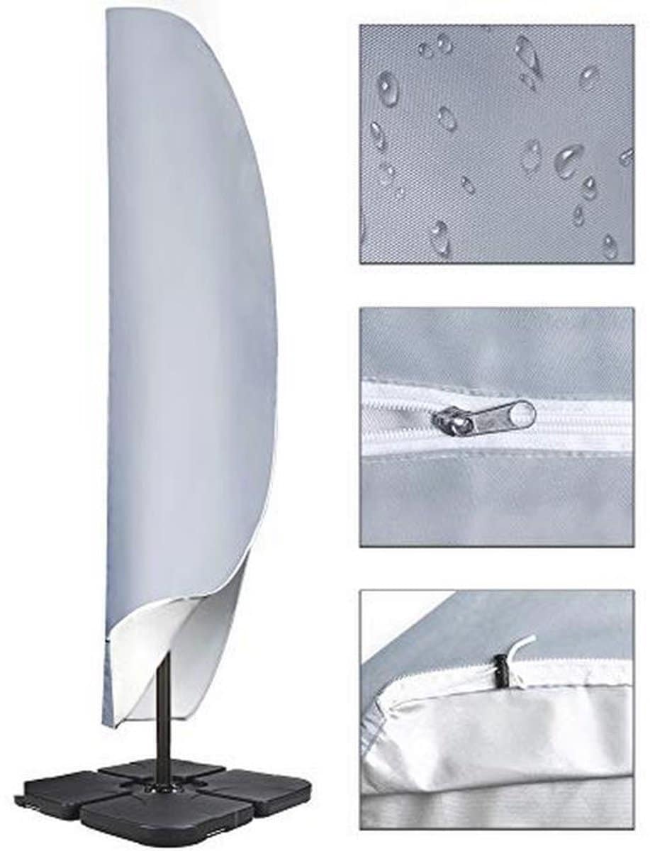 waterdichte cantilever parasolhoes voor terras bescherming voor 2