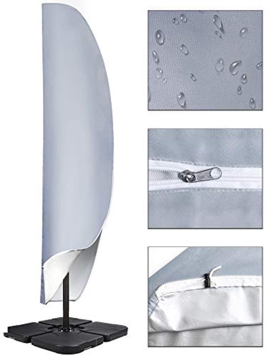 waterdichte cantilever parasolhoes voor terras bescherming voor 2