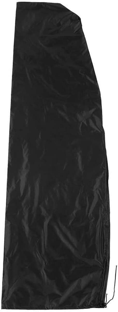 waterdichte en uv bestendige parasolhoes zwart 265 cm voor buitenparasols