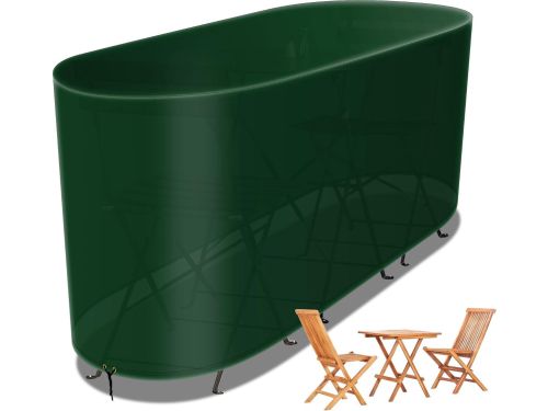 Waterdichte outdoor meubelafdekking, 3-delige patio bistroset afdekking, PE