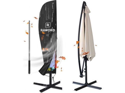 Waterdichte Parasolhoes 420D Oxford-stof 2,7 tot 3,4 m met Rits