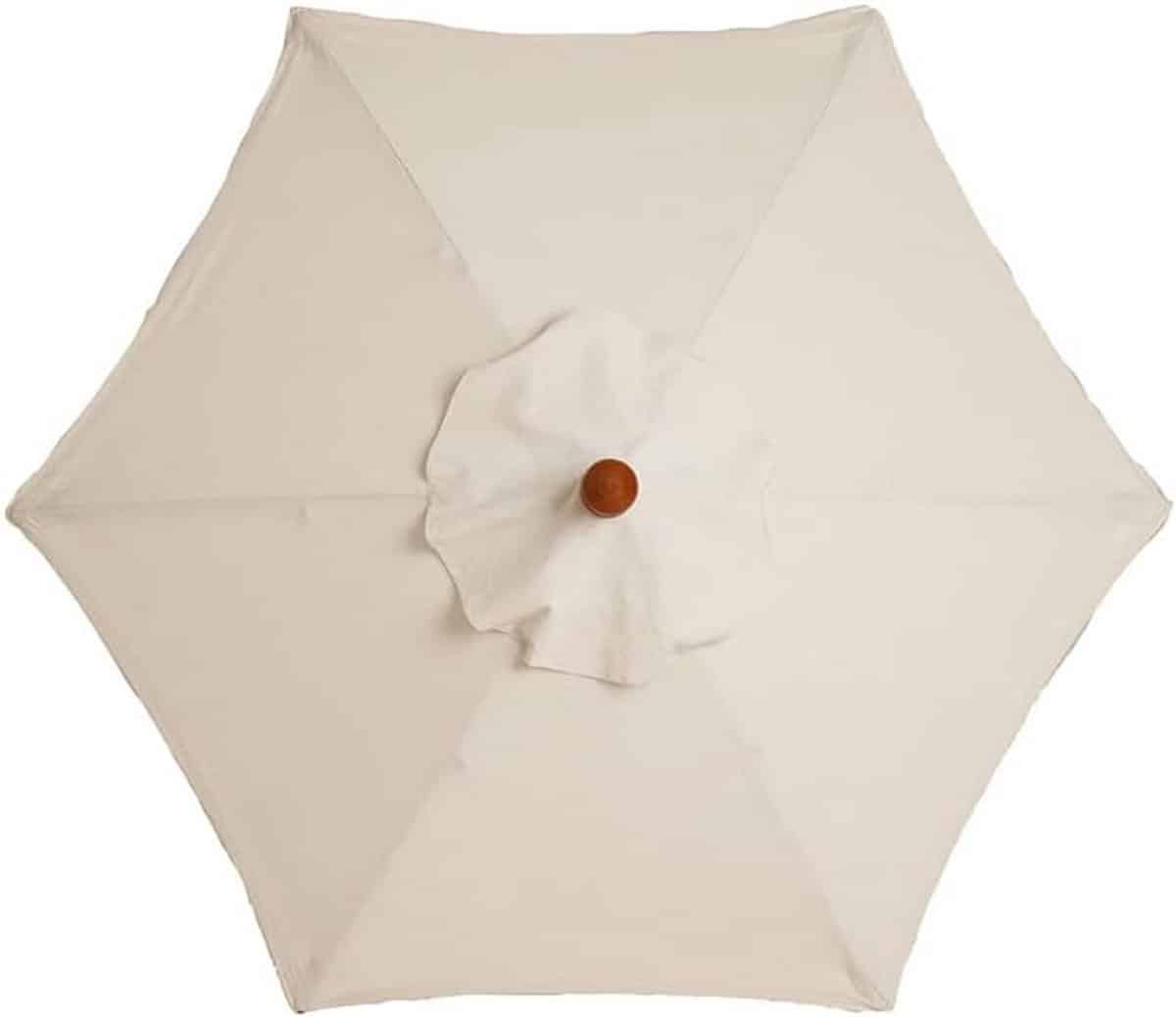 waterdichte parasolhoes beige 3 meter uv bestendige afdekking voor tuinparasols