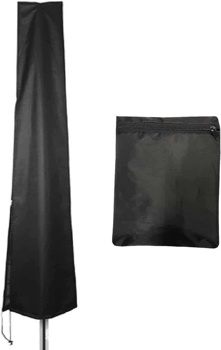 waterdichte parasolhoes met rits en verstelbaar trekkoord grote beschermhoes