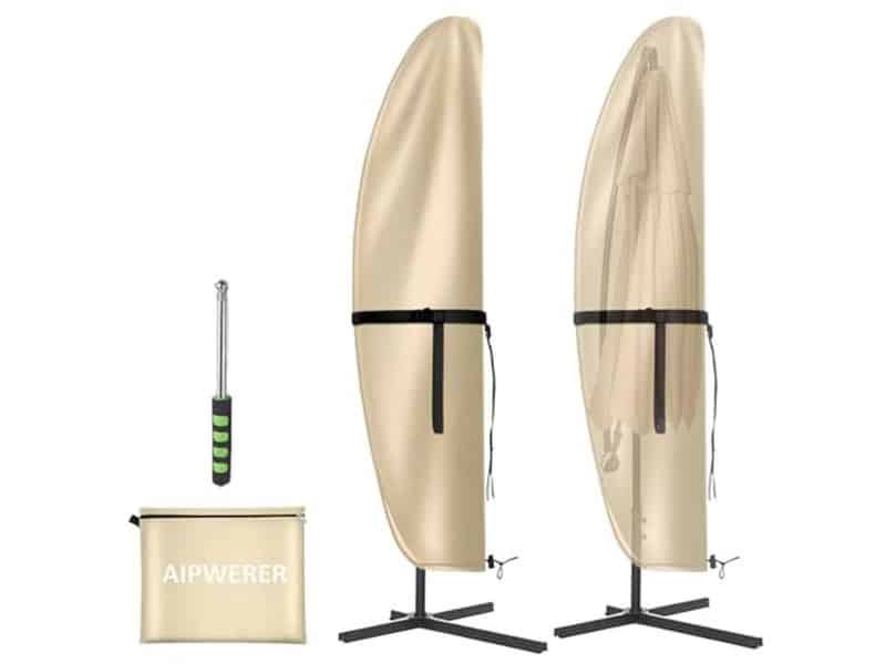 Waterdichte Parasolhoes met Ritssluiting - UV Bestendig en Ideaal voor