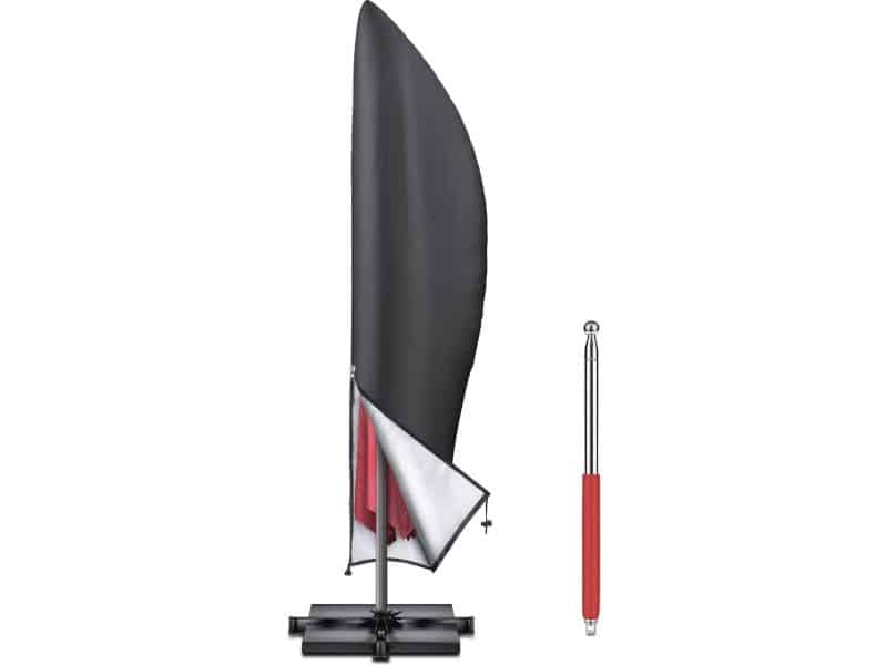 Waterdichte Parasolhoes met Ritssluiting voor Vrijdragende Parasols - Ademend Oxford