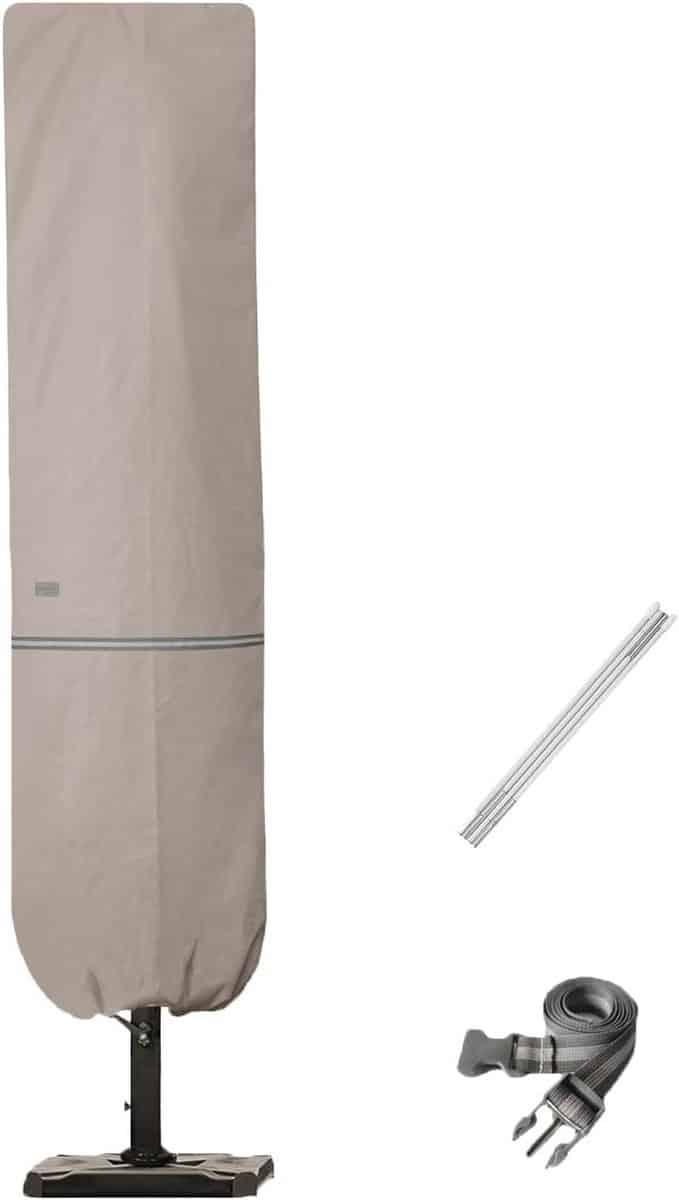 waterdichte parasolhoes met stang voor 7 tot 11 ft parasol