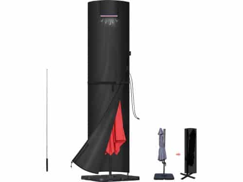 Waterdichte Parasolhoes met Stok - 420D Oxford Beschermhoes voor Parasol