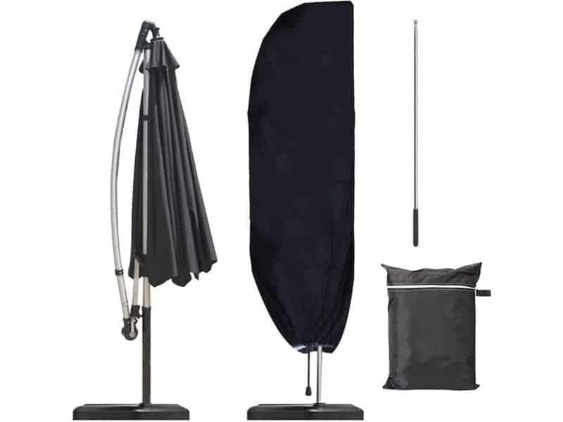 Waterdichte Parasolhoes met Telescoopstang - UV-Bestendig en Stofdicht, Ideaal voor