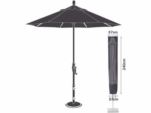 Waterdichte Parasolhoes Stof - Extra Grote UV-Bestendige Beschermhoes voor Cantilever