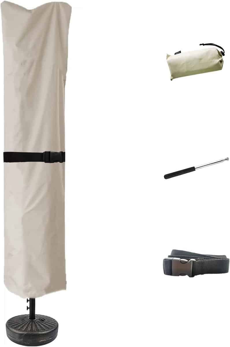 waterdichte parasolhoes voor 7 10ft marktparasols en 15ft dubbele parasols