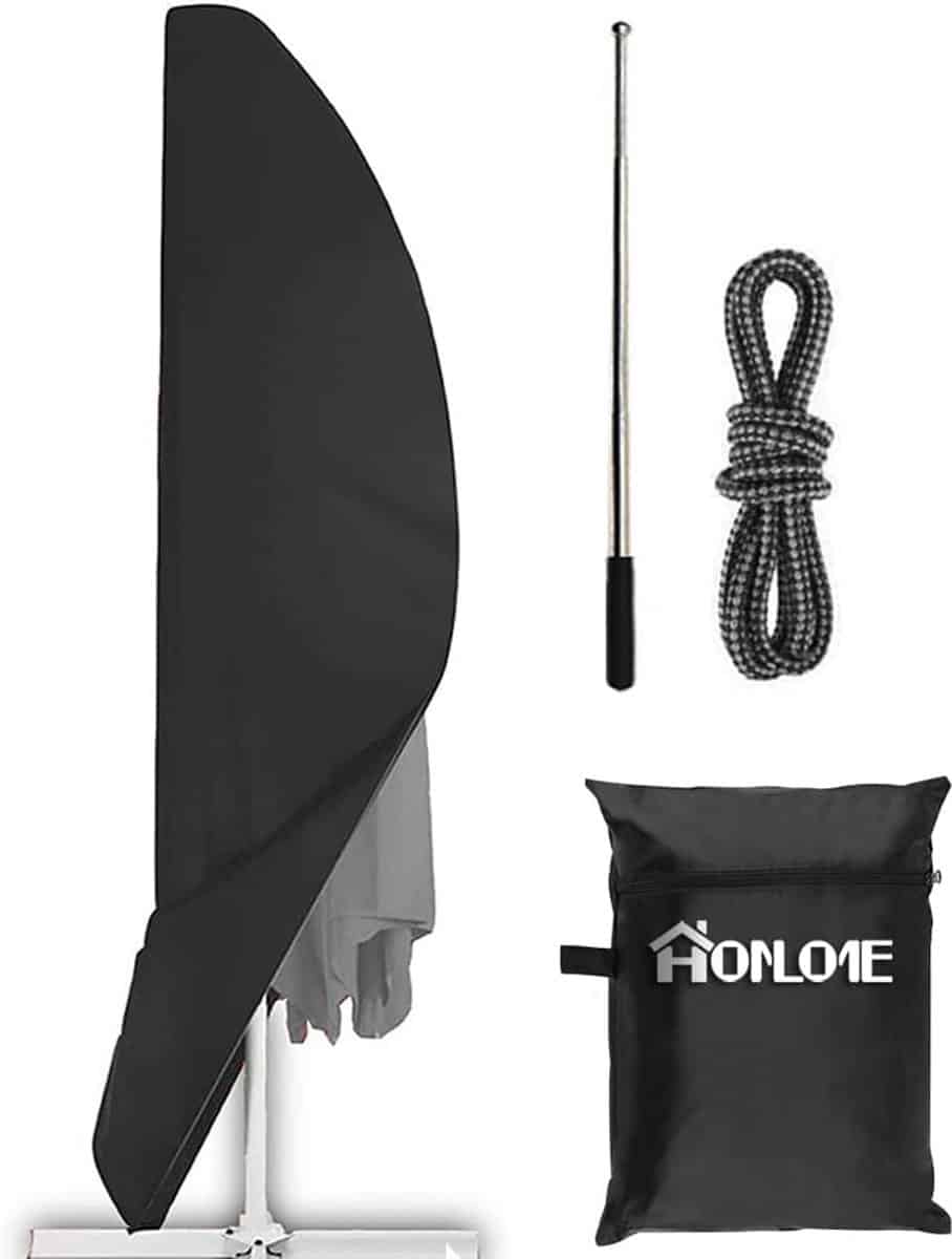 waterdichte parasolhoes voor 9 10ft (270 300cm) offset parasols 420d oxford