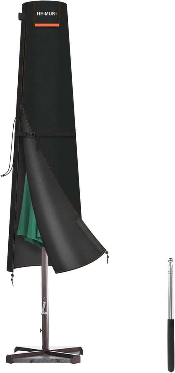 waterdichte parasolhoes voor buiten Ø 2 3m | uv bestendige afdekking van