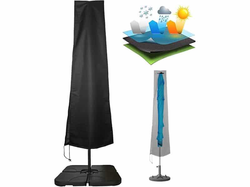 Waterdichte Parasolhoes voor Grote Patio en Marktparasols (2,1m - 3,4m)