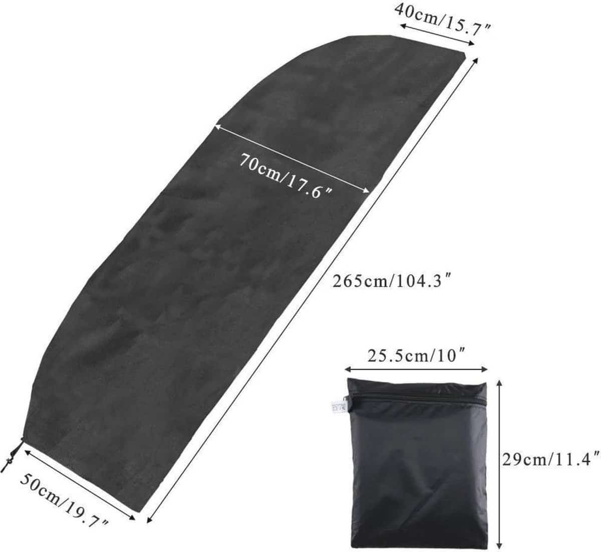 waterdichte parasolhoes voor grote zweefparasol | beschermhoes voor terrasparasol