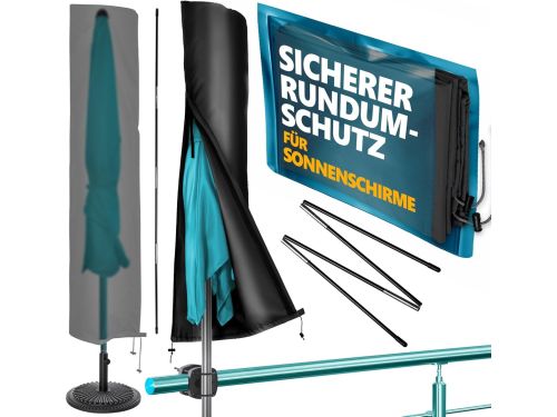 Waterdichte Parasolhoes voor Ronde en Rechthoekige Parasols tot 3 Meter